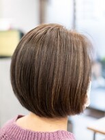 ルルン(Lu-Lun) 【Lu-Lun】白髪ぼかし脱白髪染めハイライトカラー×こなれボブ