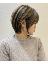 ロンドブルーム 天神大名店(Lond Bloom)&nbsp;ショコラアッシュベージュカラーボブ大人ショートボブショート