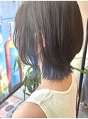 ショートウルフ/インナーブルーパープル