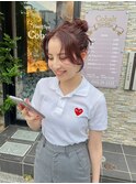 韓国ヘア20代30代フェイスレイヤー暖色カラーピンクラベンダー