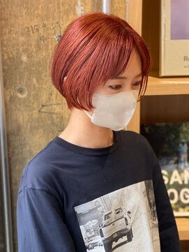 リブロ(liblo) ショートボブ × オレンジベージュ【liblo】