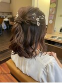 【Rio】ヘアセット×ハーフアップスタイル