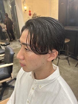 スティーロ 渋谷(Steelo) センターパート　ナチュラルパーマ