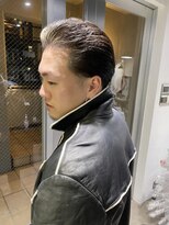 ハイライト マッシュパーマ ウルフ アッシュブラック