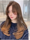 韓国風ロングレイヤー