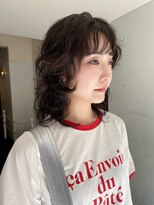 アル 心斎橋(alu)&nbsp;ニュアンスパーマ/ココアベージュ/小顔に見せるヘア