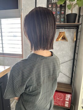 シールドヘアー 沖縄 新都心(C'LD Hair) 小顔ボブ/ぷつっとボブ/切りっぱなしボブ/ぱつっとボブ/ボブ