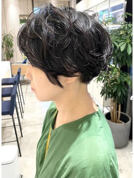 ステアケース 武蔵小杉店(stair:case) 大人ショートボブ/パーマショート/白髪ぼかし/武蔵小杉/自由が丘