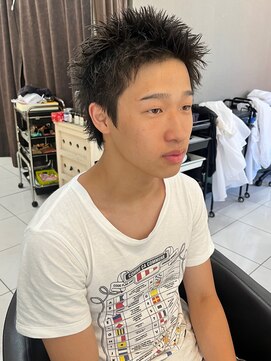 アイズ 海老名(AIZU) スパイキーショート ピンパーマ スパイキーパーマ メンズカット