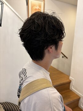 アライフ メンズカジュアルパーマメンズ縮毛・ブリーチ無しカラー縮毛矯正