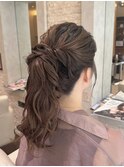 ゆる巻きポニーテール！