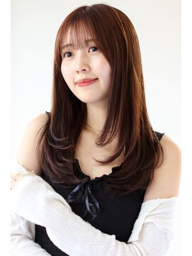 ヘアサロンガリカアオヤマ(hair salon Gallica aoyama) <瀧川彩季>前髪ありレイヤーカットでつくる内巻きワンカール