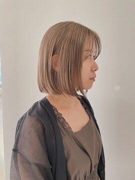 ロマリア 渋谷 渋谷宮益坂(Lomalia) 【Lomalia渋谷】馴染むハイトーン/イメチェンペールベージュボブ