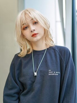 ギークス(GEEKS) 【GEEKS渋谷】ロングレイヤー/ウルフカット/ホワイト/冬カラー