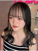 メルティカラー似合わせカットウェーブミディアムレイヤーカット