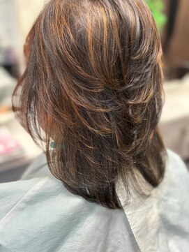 ヘアメイク ウエニ 上本町(HAIR MAKE UE2) 白髪ぼかしハイライトで自然に馴染む♪