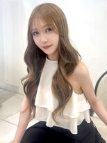 【Conomi】ハニーベージュ　銀座 顔周りレイヤー 韓国風ヘア