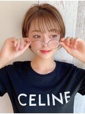 ぱっつん前髪ショート
