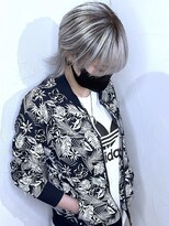 ブレイズヘアー(BLAZEhair) 【メンズライクスタイル】ホワイトシャドールーツ×ブリーチ4回