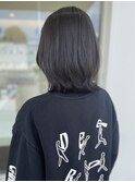 レイヤーボブ　ダークグレージュ