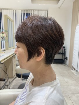 アッシュ 仙川店(Ash) 大人可愛いマッシュショートベリーショートカット30代40代50代