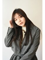 パプス ド コワフュール 宝塚南口(Pap's de coiffeur) 毛先重ため×シースルーバング/20代30代40代50代