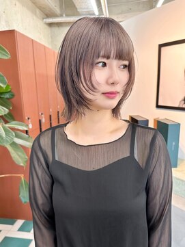 ノエ(noe) ホワイトグレージュ/デジタルパーマ/チェリーブラウン/栄c137