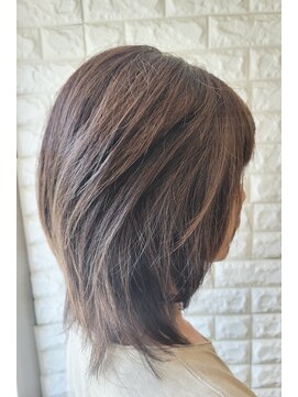 松本平太郎美容室 国立店 30代40代50代60代×ミディアムレイヤー×イノアカラー