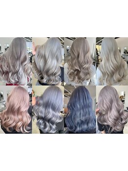 ハイトーンなのに圧倒的ツヤ感。ダメージレスなカラー施術と最高級トリートメントで潤い溢れる仕上がりに◎