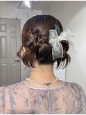 ツインカチモリ/カチモリヘア/リボンヘアセット