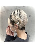 サイド編み込み