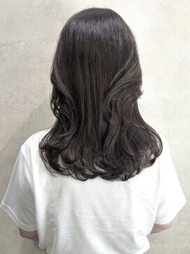 ルノン(LUNON) ハイライトカラーくびれヘアアプリコットオレンジ
