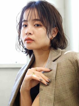 ロッソ ヘアアンドスパ 北千住店(Rosso Hair&SPA) ボブ×ゆるウエーブ【北千住】