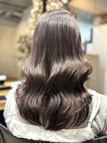 フルブルーム 東林間(fullbloom)&nbsp;ピンクラベンダーレイヤーカットケアカラー韓国ヘア