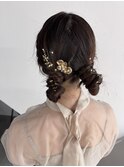結婚式 お呼ばれヘアー ヘアアレンジ ヘアセット まとめ髪