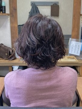 カミケン 清明店(kamiken.) 伸ばしかけ◎ショート×ゆるふわパーマ【カミケン清明店/福島】