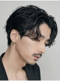 名古屋栄毛流れパーマフェザーパーマセンターパートツーブロック