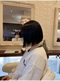 ブリーチなしブルーグレージュボブ　上窪　10/15