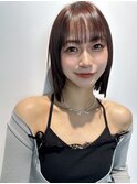 ストレートボブ大人ボブ前髪イメチェンぱっつんボブ切りっぱなし