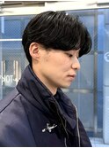 毛流れニュアンスセンターパーマ