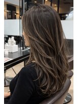 ルノン イオンモール佐久平店&nbsp;ロングスタイル×ハイライト×髪質改善