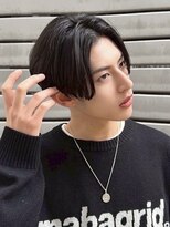 メンズサロン キング 枚方店(Men’s salon K!ng)&nbsp;韓国マッシュセンターパートツーブロックニュアンスパーマウルフ