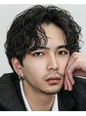 ツイストスパイラルパーマ センターパート 鹿児島メンズ