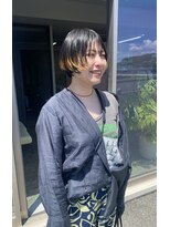 デイウィズアウトエニシング(Day without Anything) 顔周りレイヤーなショートボブ