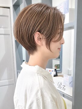 アイル(I'll) ひし形ショートボブ×デジタルパーマ×レイヤーボブ30代40代