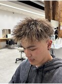 MEN’S HAIR/サーフカール/刈り上げセンターパート/京都駅