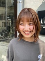 ミルメルシー(Mille mercis)&nbsp;プツっとレイヤースタイル/レイヤー/外はね/ブラウンカラー