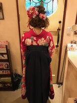 ヘアデザイン シェリ(hair design CHERI) 卒業式の袴着付け＆ヘアセット