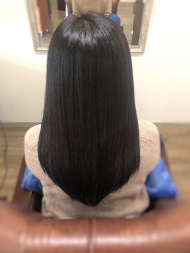 髪質改善専門ヘアエステサロン ヴェリテ(Verite) 髪質改善ヘアエステ 黒髪ロングストレート【verite　南柏】
