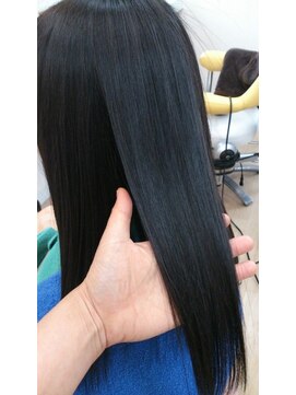 ゾーンヘア ツヤツヤロング